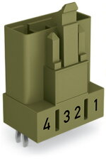 Konektor na desky plošných spojů, rovné, 4pól., světle zelená WAGO 890-874