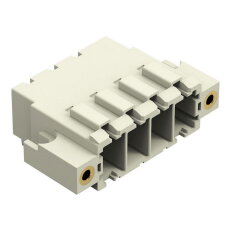 Konektor s pájecími piny THT pájecí kontakt 1,0x1,2 mm úhlové světle šedá 4pól.