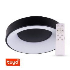 ZULU KPT60-B černé kulaté TUYA+RF CCT LED svítidlo T-LED 105558