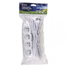 Prodlužovací kabel 5 m 4 zásuvky bílý PVC 1mm2 EMOS P0415