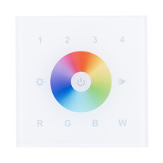 ZigBee nástěnný ovladač - řízení RGBW, 4 zóny, AC napájení MCLED ML-917.842.22.0