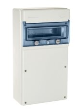 INDUBOX Zásuvková rozvodnice - základ, 11M, IP65, IK08, UV stabil (270x160x500)