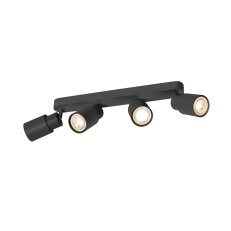 SLV PURI 2.0 Tube, nástěnné a stropní svítidlo, dlouhé, 4 x max. 6W GU10, černé