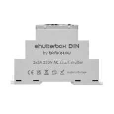 Relé-modul pro dálkové ovládání rolet na DIN lištu BleBox SHUTTERBOX DIN, 230V