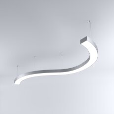 LED Svítidlo MI-SNAKE-04, 91W, 3000K, bez trafa, 24VDC, IP20, stříbrná, 3000K