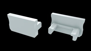Koncovka profilu EC-PROFIL A WHITE (12-0011-01) GREENLUX GXLP1400