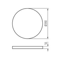 LED svítidlo S PLAFON 20W CCTDIM B SMART, KANLUX 38610