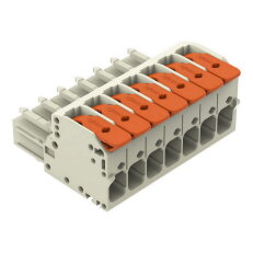 1vodičová pružinová svorkovnice, Páčka, Push-in CAGE CLAMP, Černá