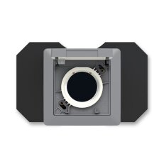 ABB ZONI Zásuvka centrálního vysávání, šedá/bílá 5530T-C67107 141