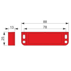 Bezpečnostní magnetický senzor AECO AMS88-P5