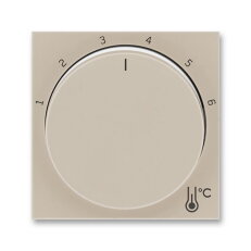 Kryt termostatu s otočným ovládáním, macchiato/bílá ABB 3292H-A00300 18