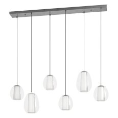 Závěsné svítidlo MENORCA LED-CCT 46,6W IP20 nikl nero  EGLO 390459