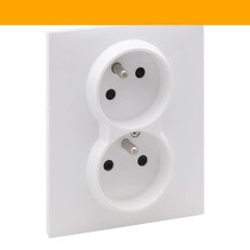 SUNO BÍLÁ DVOJZÁSUV. 2X2P+T CL LEGRAND 721182RD