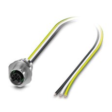 Přístrojový konektor zpředu stěny SACC-E-M12FSS-2PE-M16XL/0,5-US 1329908