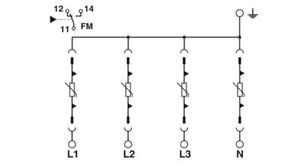 Svodič přepětí VAL-US-277/40/4+0-FM PHOENIX CONTACT 2910375