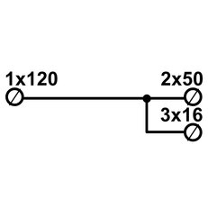 Blok DTS (5x)120/(5x)2x50+3x16 šedý ELEKTRO BEČOV UD5120.5