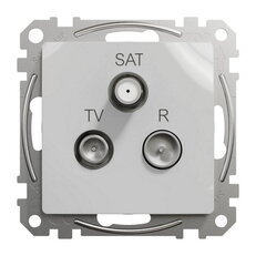 Sedna D/E TV-R-SAT zásuvka koncová 4dB, Aluminium SCHNEIDER SDD113481