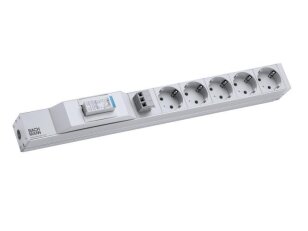 Bachman 800.2949 19'' 1U 5xCEE7/3 1xSPD Citel Line 2,0m CEE7/7