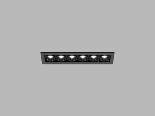 Zápustné svítidlo LED2 RIVA MINI 6, B DALI TW/PUSH TW 10W 3000K-4000K UGR černá