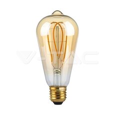 LED Bulb 4,8W Filament E27 ST64 Amber Cover Long Shape 1800K VT-2066, SKU217220