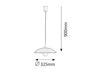 Závěsné svítidlo Cupola range E27 1x 60W IP20 bílá RABALUX 4615