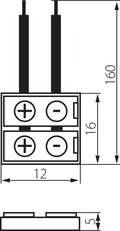 Konektor pro LED pasky CONNECTOR 8-CP, KANLUX 19032