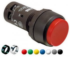 Tlačítko CP4-10G-01 zelené, neprosv.