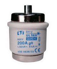 Pojistková vložka DV UQ gR 125A ETI 004325001