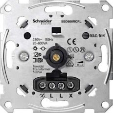 Merten univerzální otočný stmívač (20-600W/VA) SCHNEIDER MTN5139-0000