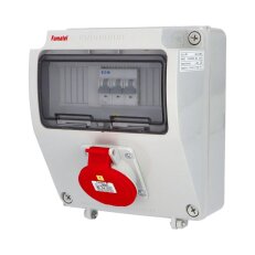 Zásuvková skříň ZSF00100000.0/3957 IP44 jištěná bez chrániče FAMATEL v018