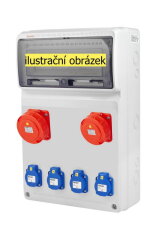 Zásuvková skříň ZSF40001010.0/3952 IP54 jištěná bez chrániče FAMATEL v1175