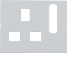 Centrální díl pro zásuvku British standard, K.1, bílá, lesk BERKER 3313077009