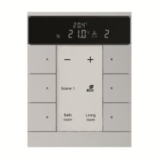 ABB KNX Tenton prvek ovládací 6nás s ovl. HVAC hliníková stříbrná SBR/U6.0.1-83