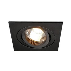 NEW TRIA I downlight ctvercova matna cerna 230V GU10 50W SLV 111720