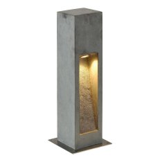 ARROCK STONE venkovní stojací lampa LED 3000K hranatá šedý kámen 12/12/50cm 6 W