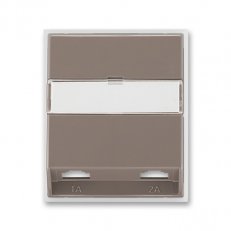 Kryt dvojzásuvky telefonní pro 5013U 5013E-A00215 26 lungo/mléčná bílá Time ABB