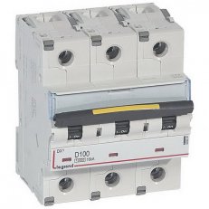 DX3 JISTIČ, 3 PÓLOVÝ, CHAR. D,100A 10000A/16KA LEGRAND 409507