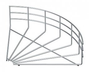 OBO 6002376 Oblouk 90° mřížových žlabů GRB 90 130 G