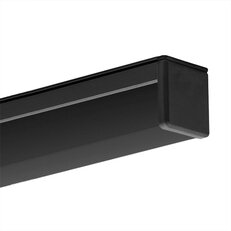 Difuzor KLUŚ G-22S pro LED hliníkové profily černý 1m, B17013B_1