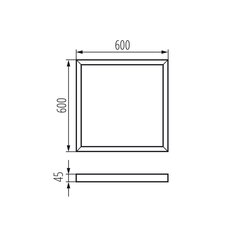 Rámeček pro LED panel ADTR-S 6060 W KANLUX 27616