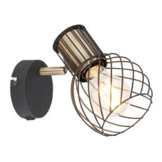 Nástěnné svítidlo ARGUSTO černá 1xE27, max. 40W 230V GLOBO 54013-1