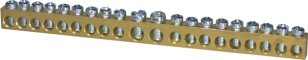 Svorkovnice PE 2/12, přípojná místa 2x 22mm2 + 12x 14mm2, žlutozelená 002911103