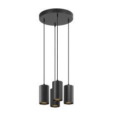 ASTO TUBE závěsné svítidlo GU10 délka závěsu 250 cm max. 4x10W černá SLV 1006437