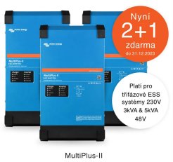 Akční set 2+1 hybridního střídače Victron MultiPlus-II 48V/5000VA