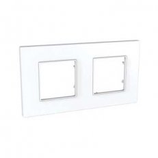 Unica Quadro Krycí rámeček dvojnásobný, Polar SCHNEIDER MGU2.704.18