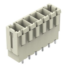 Konektor s pájecími piny THT pájecí kontakt 1,0x1,2 mm rovné světle šedá 6pól.