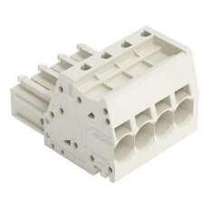 Pružinová svorka Push-in CAGE CLAMP 10mm2 světle šedá 4pól. WAGO 831-3104