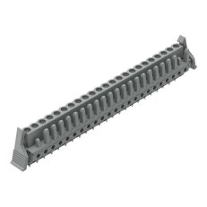 Pružinová svorkovnice THT rovná 5 mm šedá 23pól. WAGO 232-153/039-000