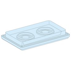 Spodní deska IP55 s 2 průchodkami SCHNEIDER LVS08899