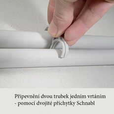 Příchytka pro dvě trubky 20-25 mm SCHNABL DSS 20-25